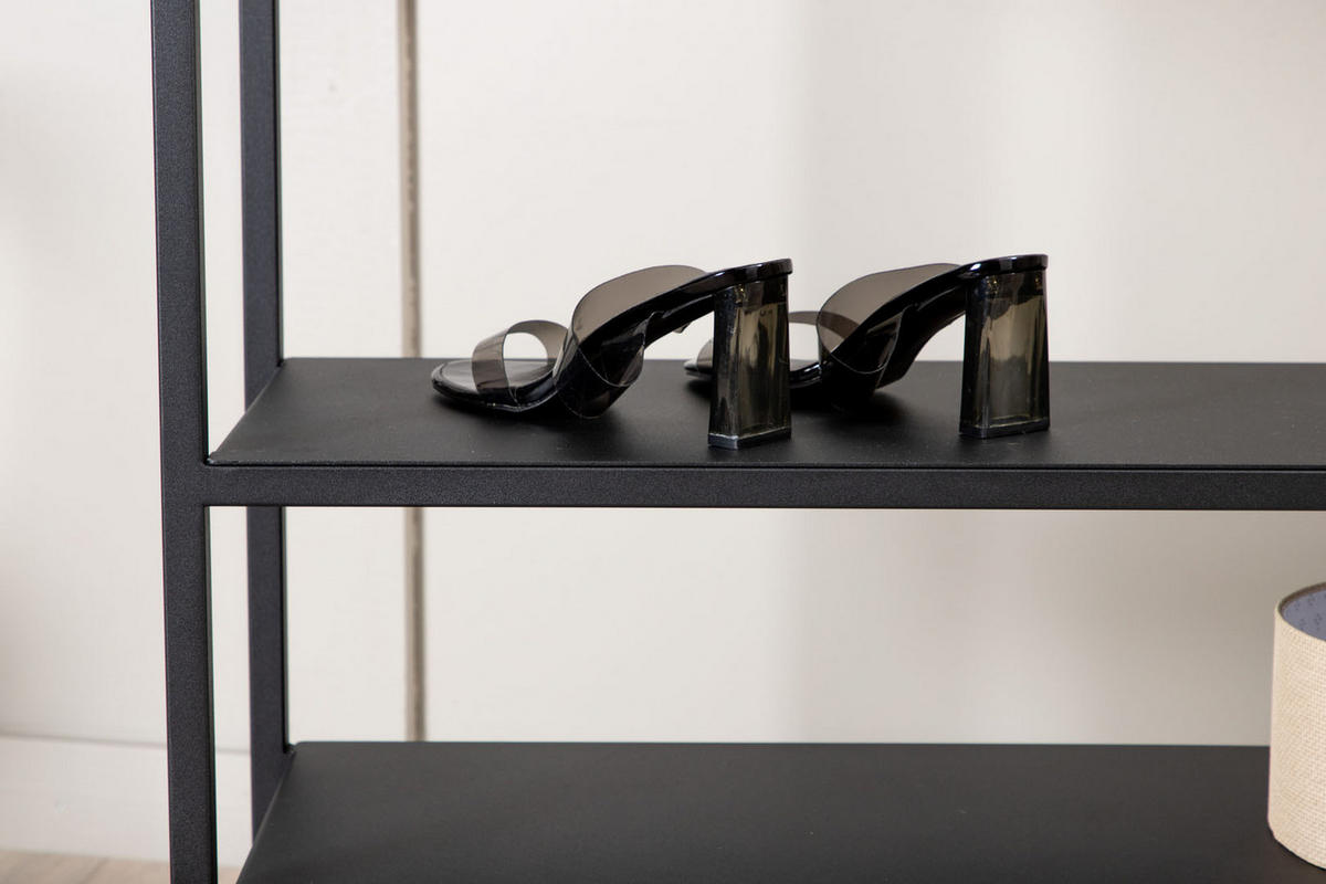 GARDEROBE Schwarz - Schwarz, Holzwerkstoff (100/200/30cm) - ebuy24