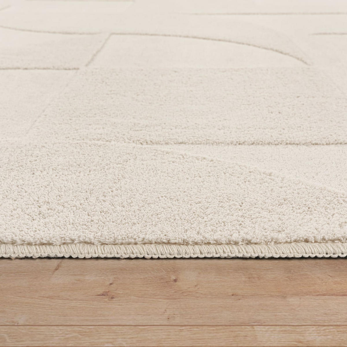 HOCHFLORTEPPICH Creme 120 x 160 cm - Creme, Kunststoff (120/160cm) - TT Home