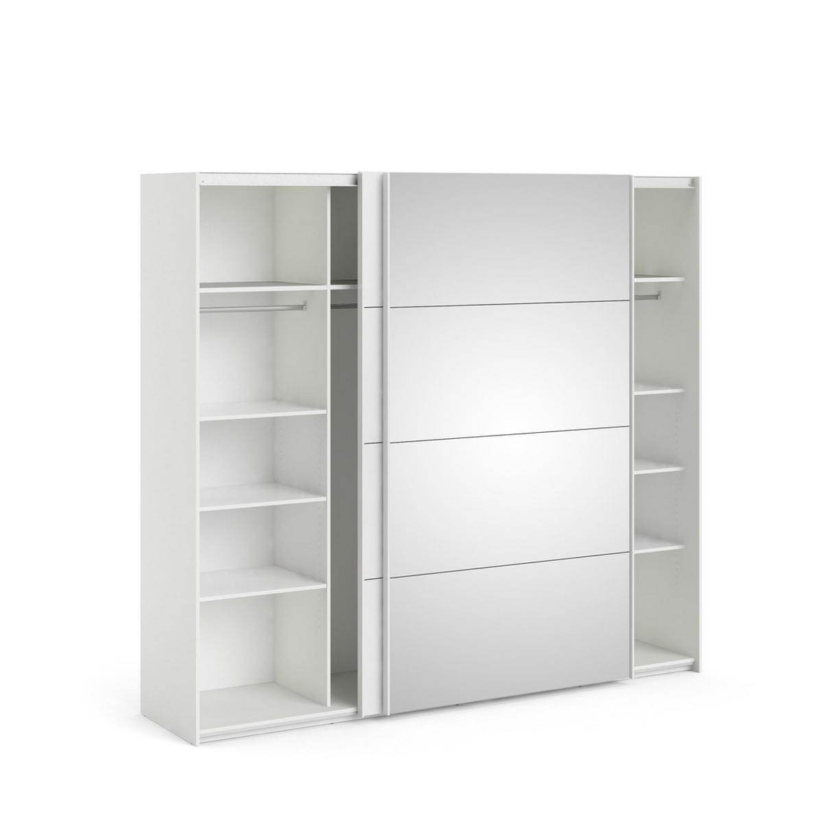 SCHWEBETÜRENSCHRANK weiß - Beige, Holzwerkstoff (243/221/61cm) - ebuy24