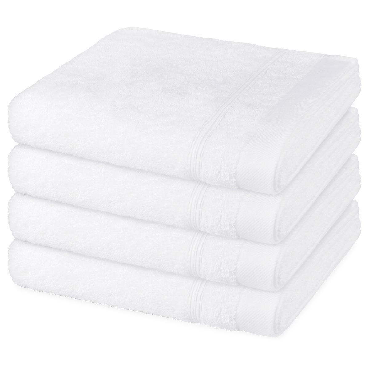 HANDTUCH Rubin 4er-Set - Weiß, Textil (50/100cm) - Ross