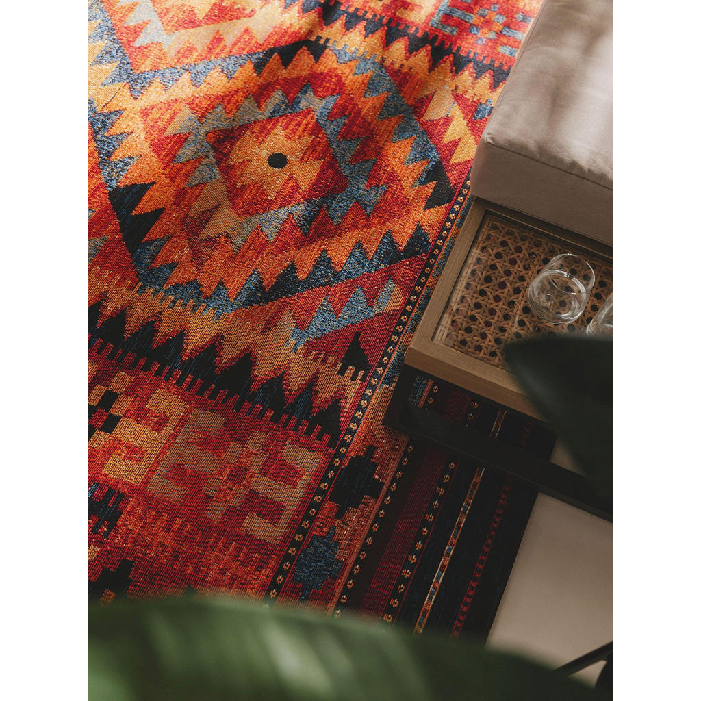 Thumbnail - benuta Nest Outdoorteppich, Mehrfarbig, Textil, Orientalisch, Rechteckig, 120x180 cm, Oeko-Tex® Standard 100, wasserabwe...