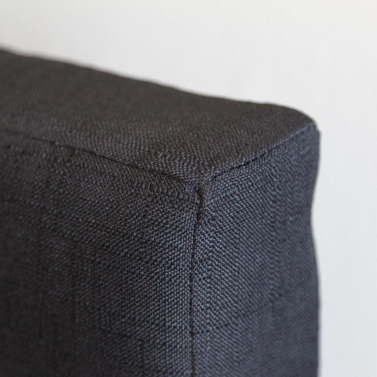 POLSTERBETT mit Lattenrost 140/200 cm in Schwarz - Schwarz, Textil (140/200cm) - Homestyle4u