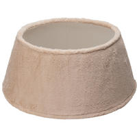 FELLTEPPICH unter den Weihnachtsbaum 55/55/23 cm - Beige, Textil (55/23/55cm) - Home Styling Collection