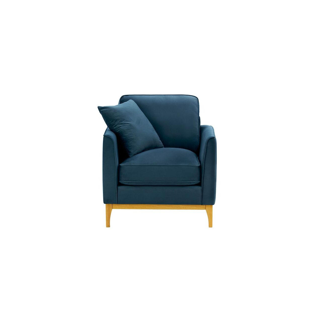 SESSEL Linara-Velluto 11 - Dunkelblau, Holz/Textil (81/91/95cm)