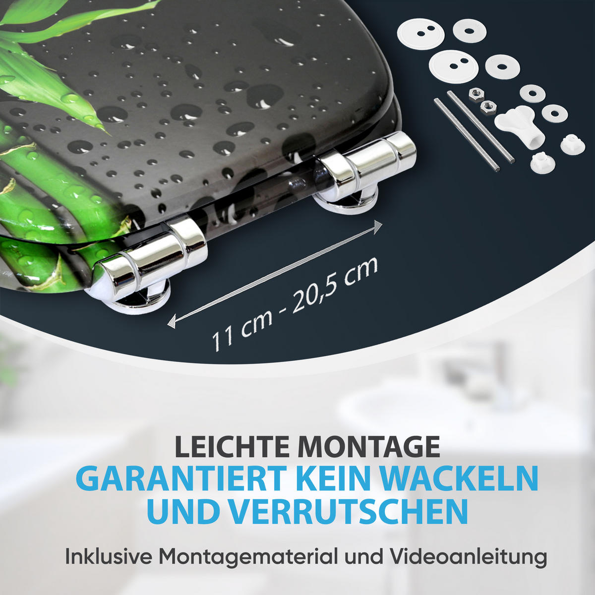 WC-SITZ mit Absenkautomatik Virella - Grün, Holzwerkstoff (38/6/47cm) - Sanilo