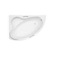 BADEWANNE Eckwanne ADA 140/90 Links Ablauf & Füße - Weiß, Kunststoff (90/57.5/140cm) - bad land