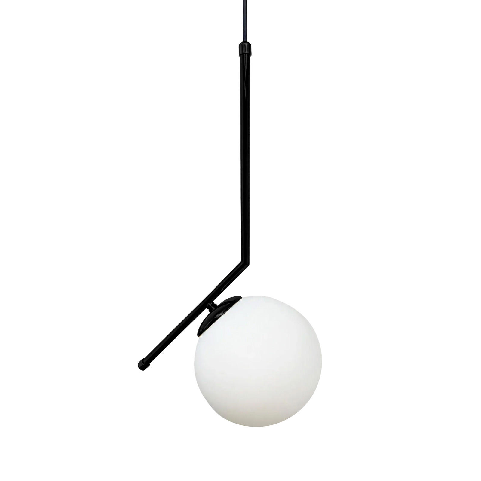 PENDELLEUCHTE Wohnzimmer Waterfor 30/50 cm - Schwarz, Glas/Metall (50/30/50cm) - Bamyum