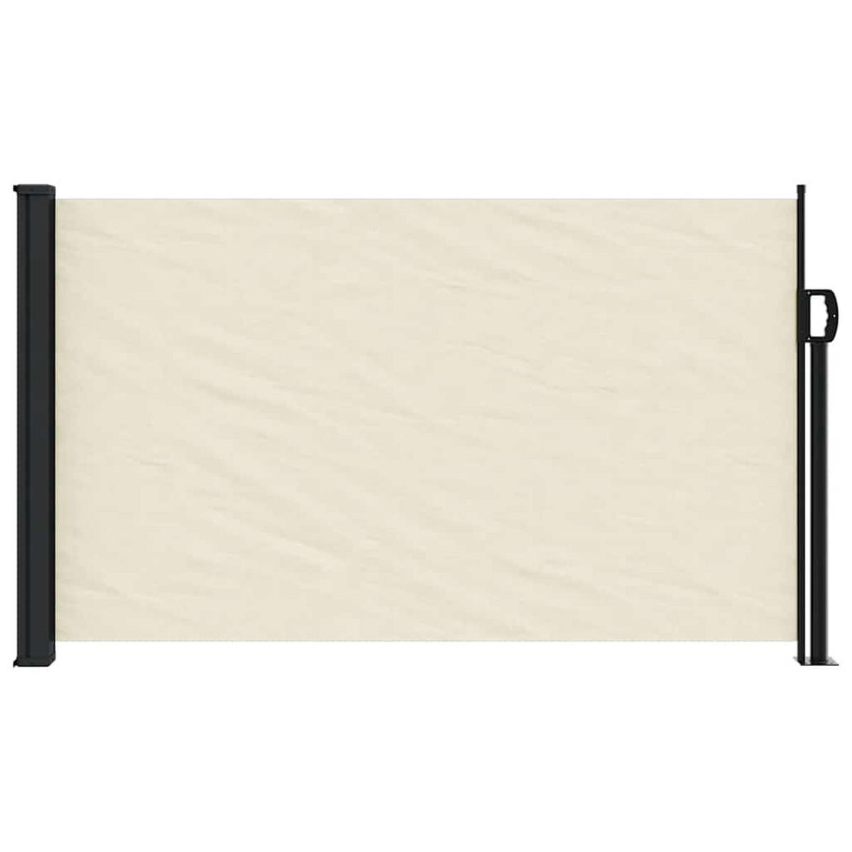 SEITENMARKISE Ausziehbar Creme 120/500 Cm - Creme, Textil (120/500cm) - vidaXL