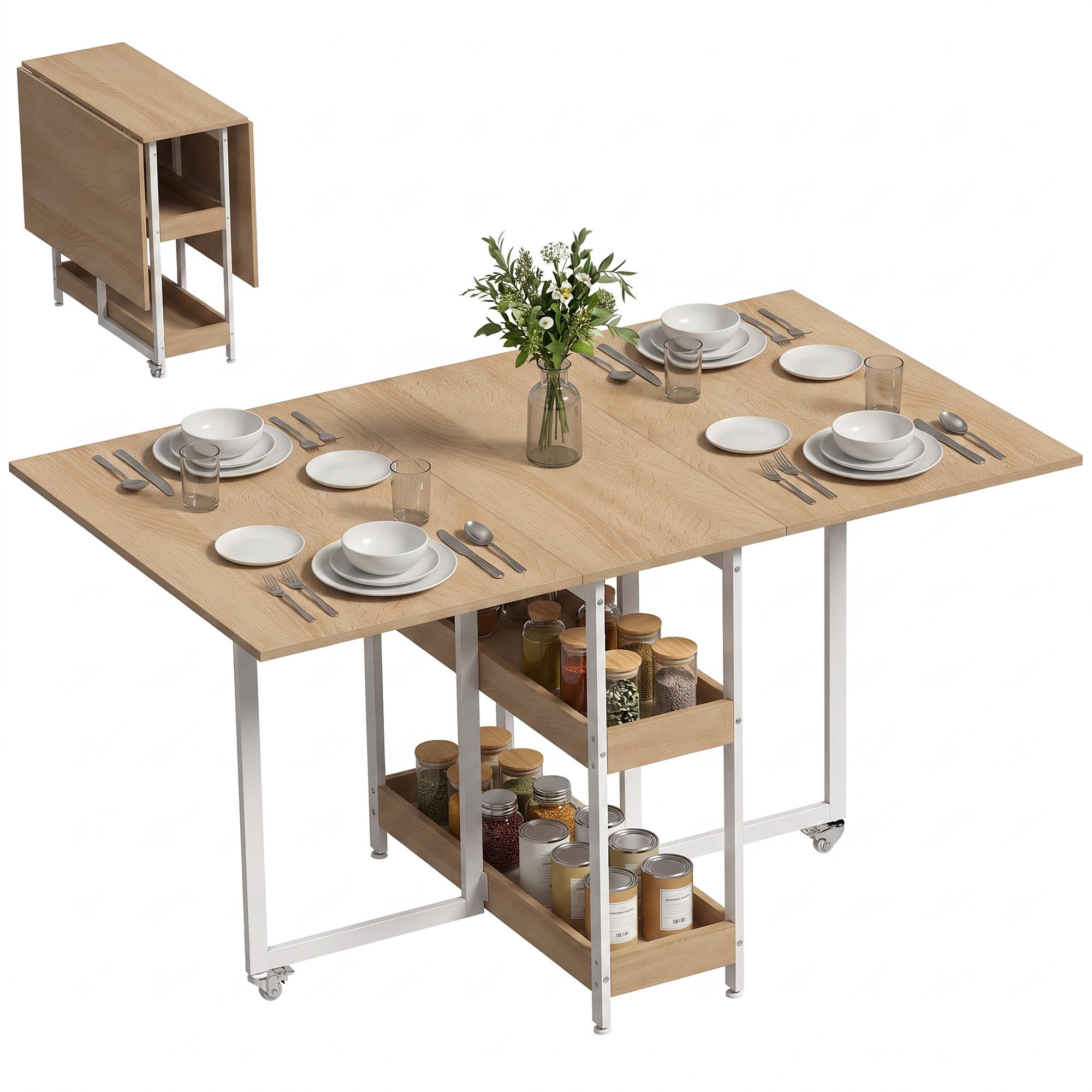 XXXLutz Esstisch Natur 80x75x133.4 cm