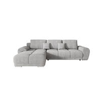 ECKSOFA BEGA L Links TENDER WAY 80 mit Schlaffunktion - Hellgrau, Textil (289/185cm) - Bedante