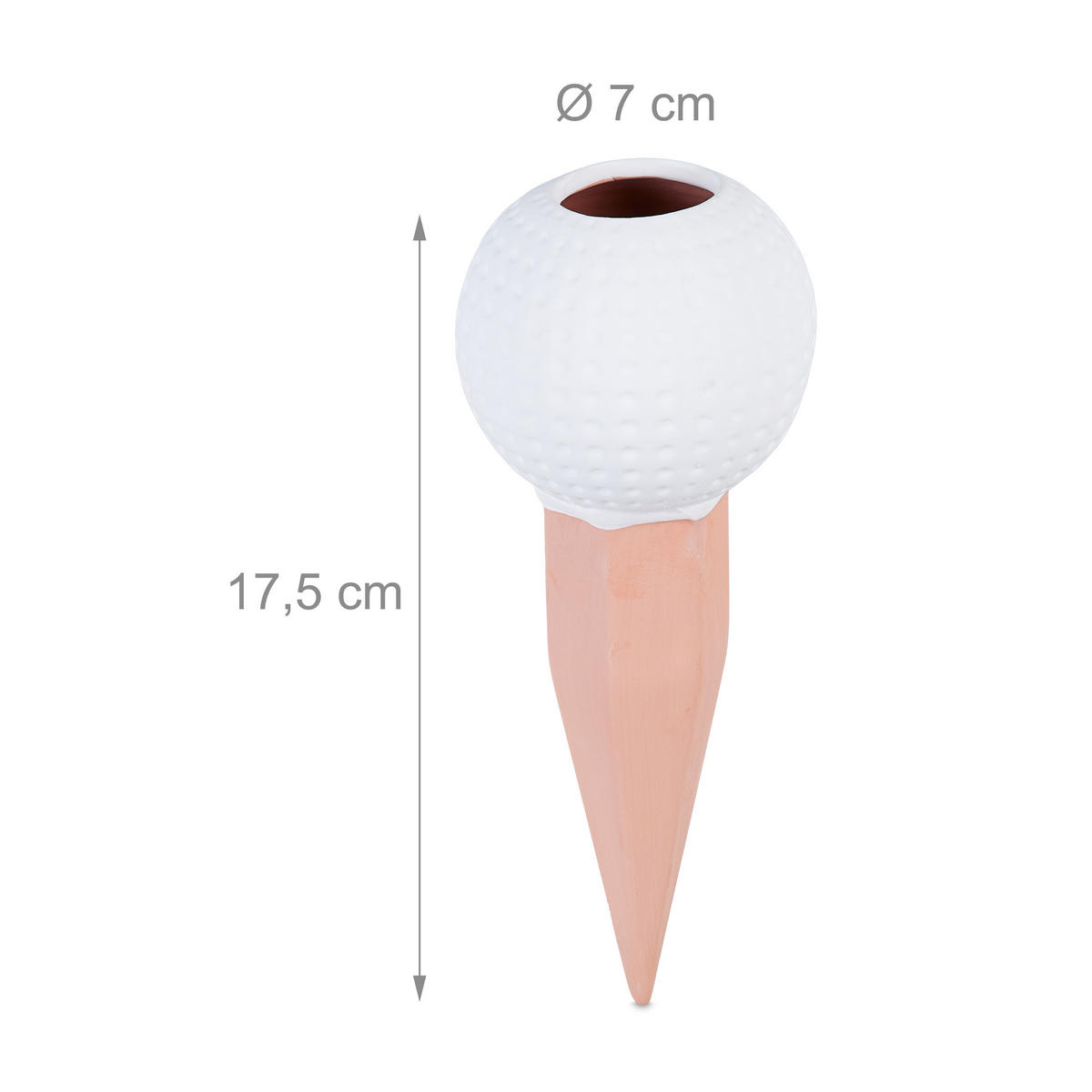 4XGOLFBALL-TONKEGEL - Multicolor, Keramik (7/17.5/7cm) - Relaxdays