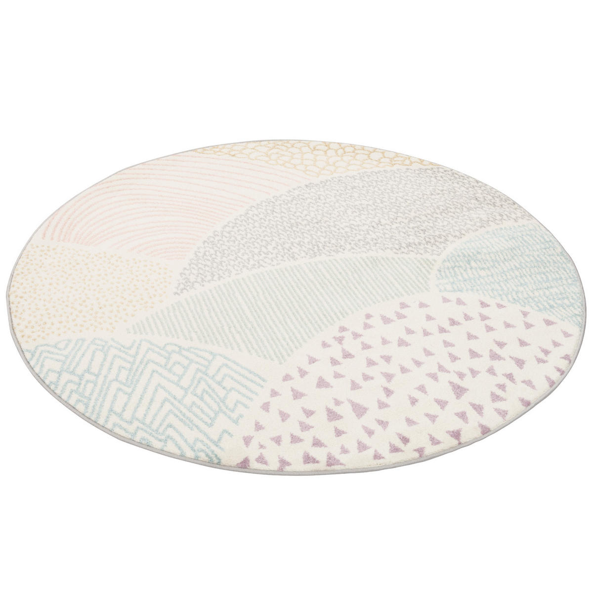 KINDER TEPPICH SOFTSTAR KIDS FANTASY RUND - Multicolor, Textil (120/120cm) - Pergamon