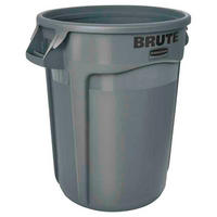 MÜLLEIMER 121,1 Liter 69,2x63,5x55,5 cm Kunststoff Grau - Grau, Metall (63.5/69.2/55.5cm) - PROREGAL