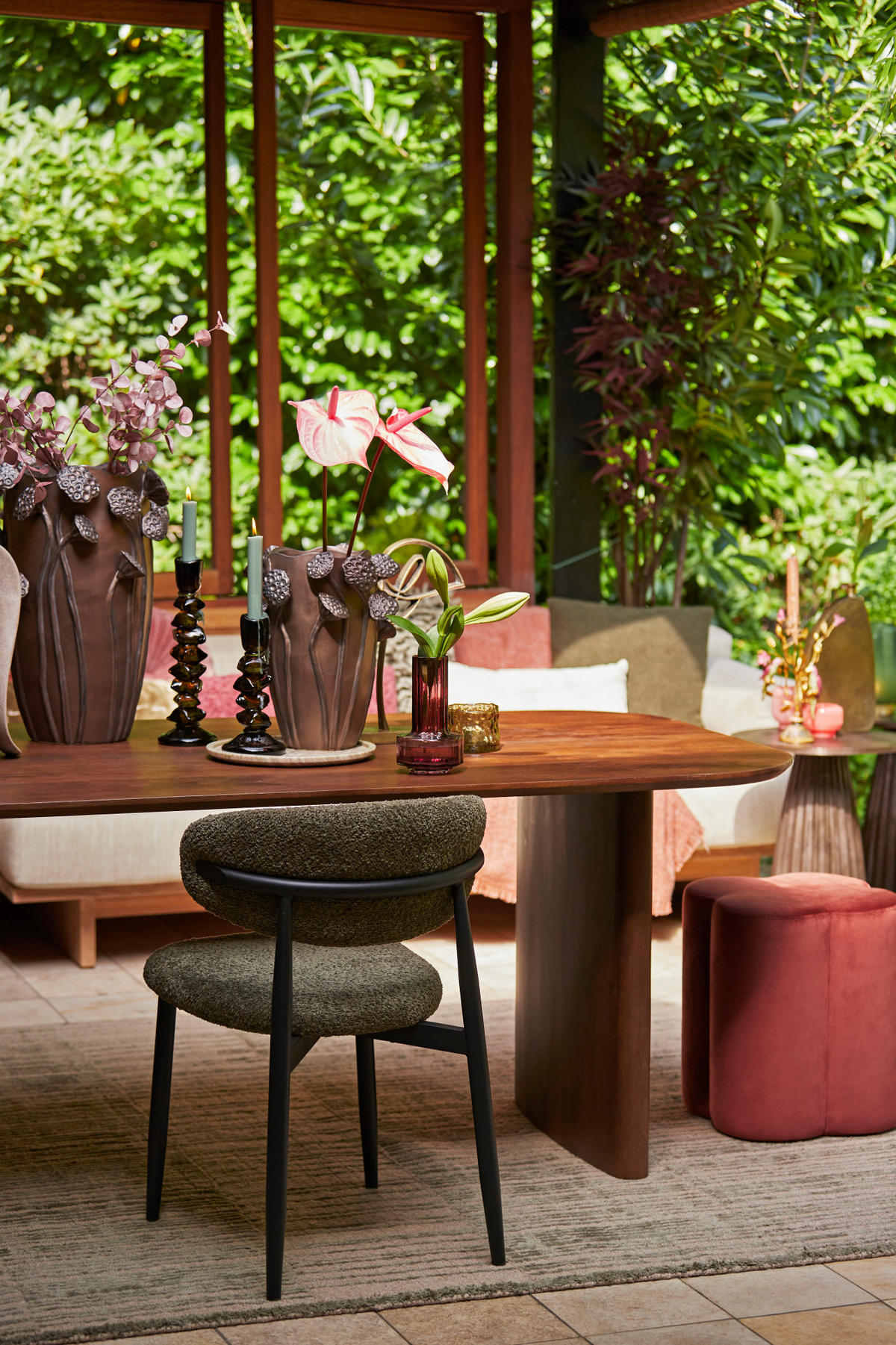 VASE Lavci Braun Ø35,5/51 cm - Braun, Keramik (51cm) - Light & Living