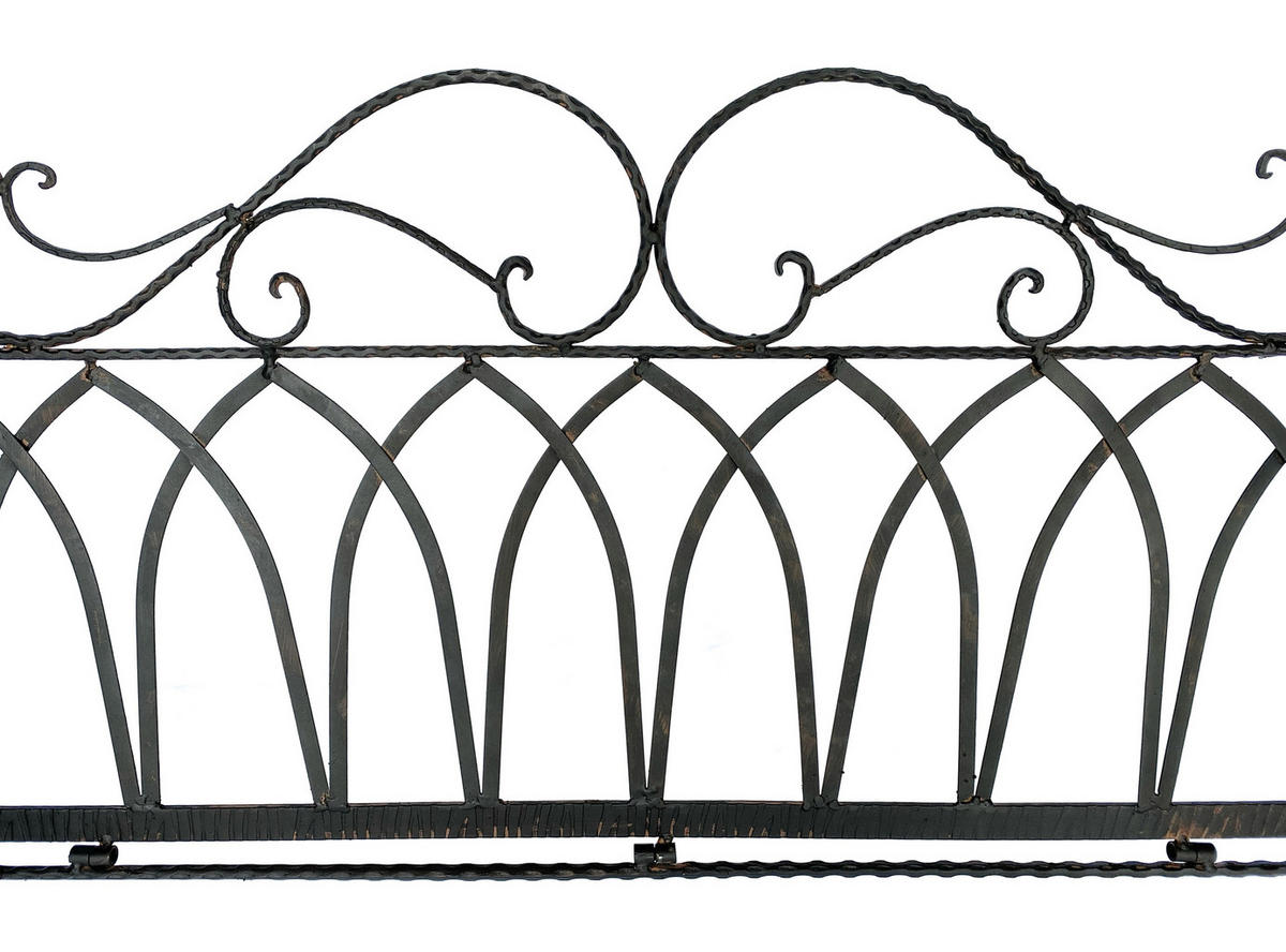 HÄNGEBANK 2 Sitzer Metall Braun 1868 - Braun, Metall (105/60/55cm)