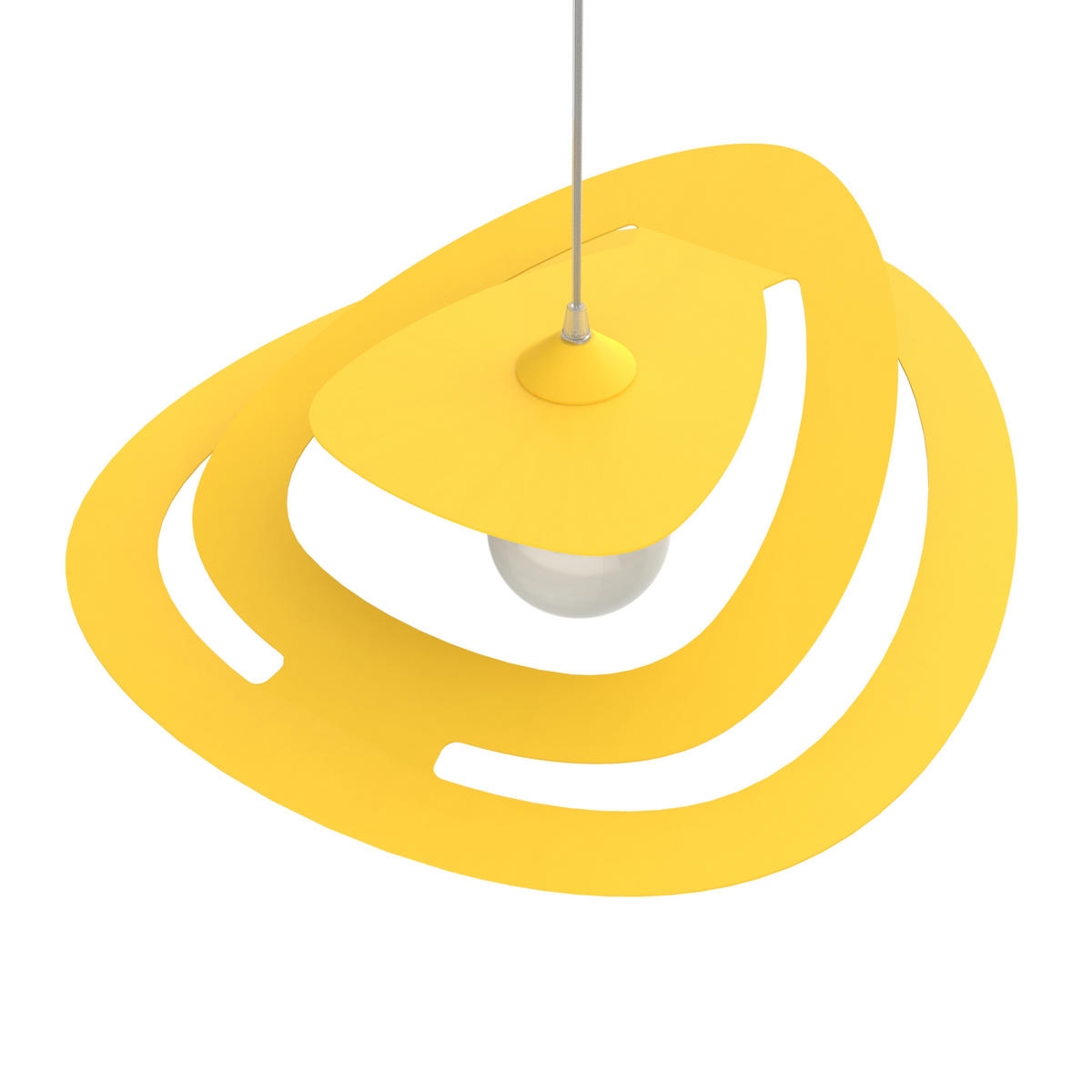 HÄNGELEUCHTE - Gelb, Metall (51/60/11cm) - Lumicom