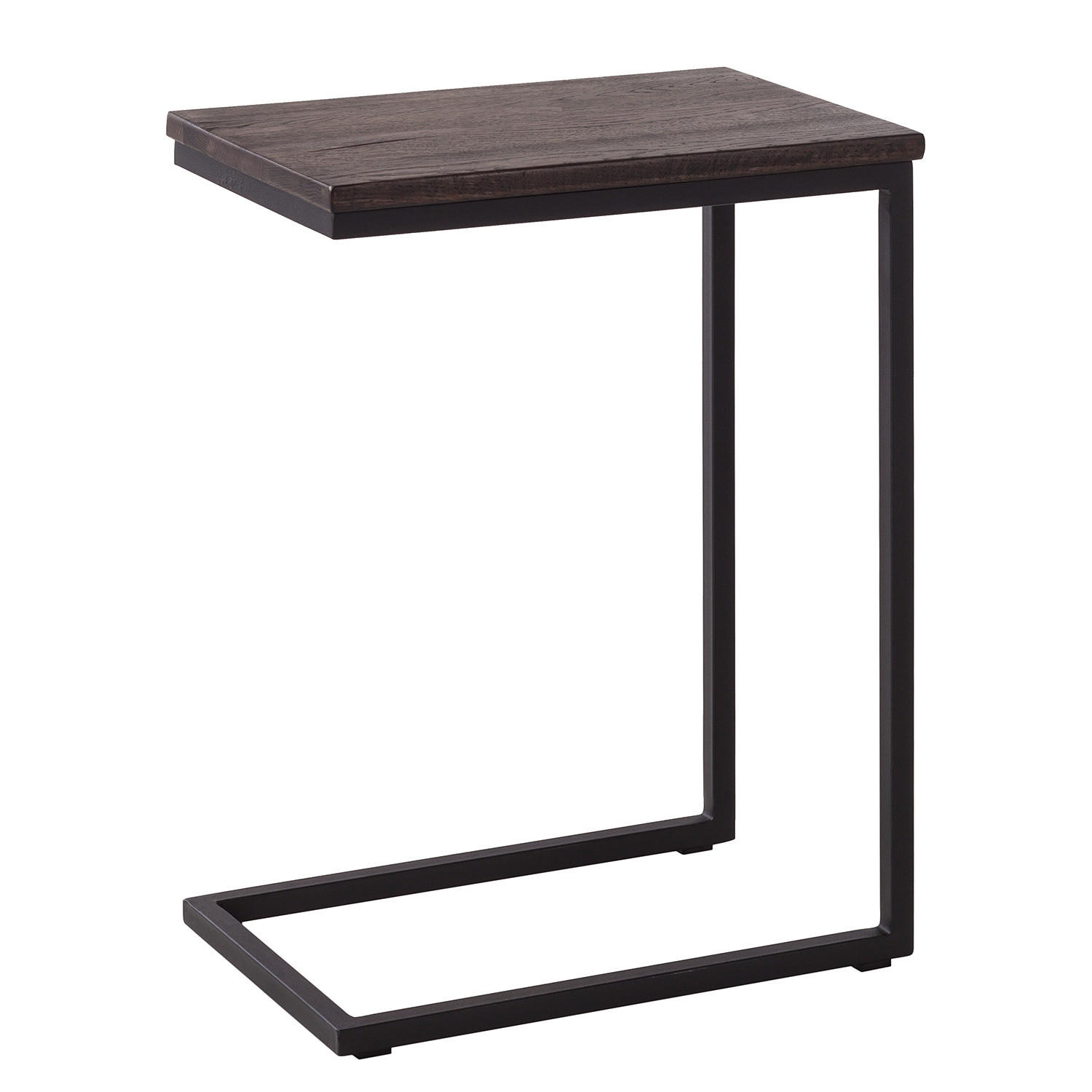 BEISTELLTISCH - Metall / Massivholz - Eiche - Eichefarben, Holz/Metall (30/45/60cm) - home24
