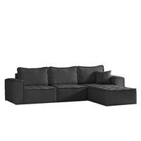 ECKSOFA L-förmige Bohoo-Maxi Graphit Rechts - Graphitfarben, Holz (292/192cm) - Kaiser Möbel