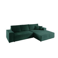 ECKSOFA Corunia In Poso - Grün, Holzwerkstoff/Textil (294/185cm) - Fun Möbel