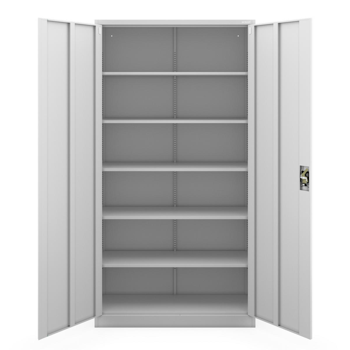 AKTENSCHRANK Jan II 220 - Grau, Metall (115/220/40cm) - Jan Nowak