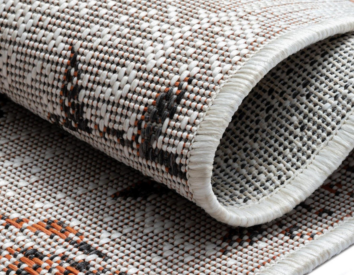 OUTDOORTEPPICH Ian Rostfarben,Anthrazit,Hellgrau 160/230 cm - Rostfarben, Textil (160/230cm) - My-Rug