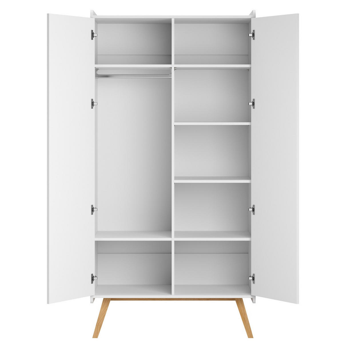 BABYZIMMER Vienna Set A - 4-teilig - Weiß - Weiß, Holzwerkstoff (100/200/58cm) - QMM TraumMöbel