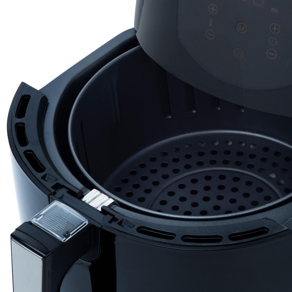 AIRFRYER FRY800, Schwarz, Fritteuse ohne Öl, Kapazität 4 L - Schwarz, Metall (30/34/37cm) - HKoenig