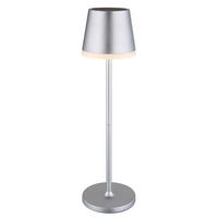 LED AUSSENLEUCHTE Solar Silber - Silberfarben, Metall (11/11/41cm) - Globo Lighting