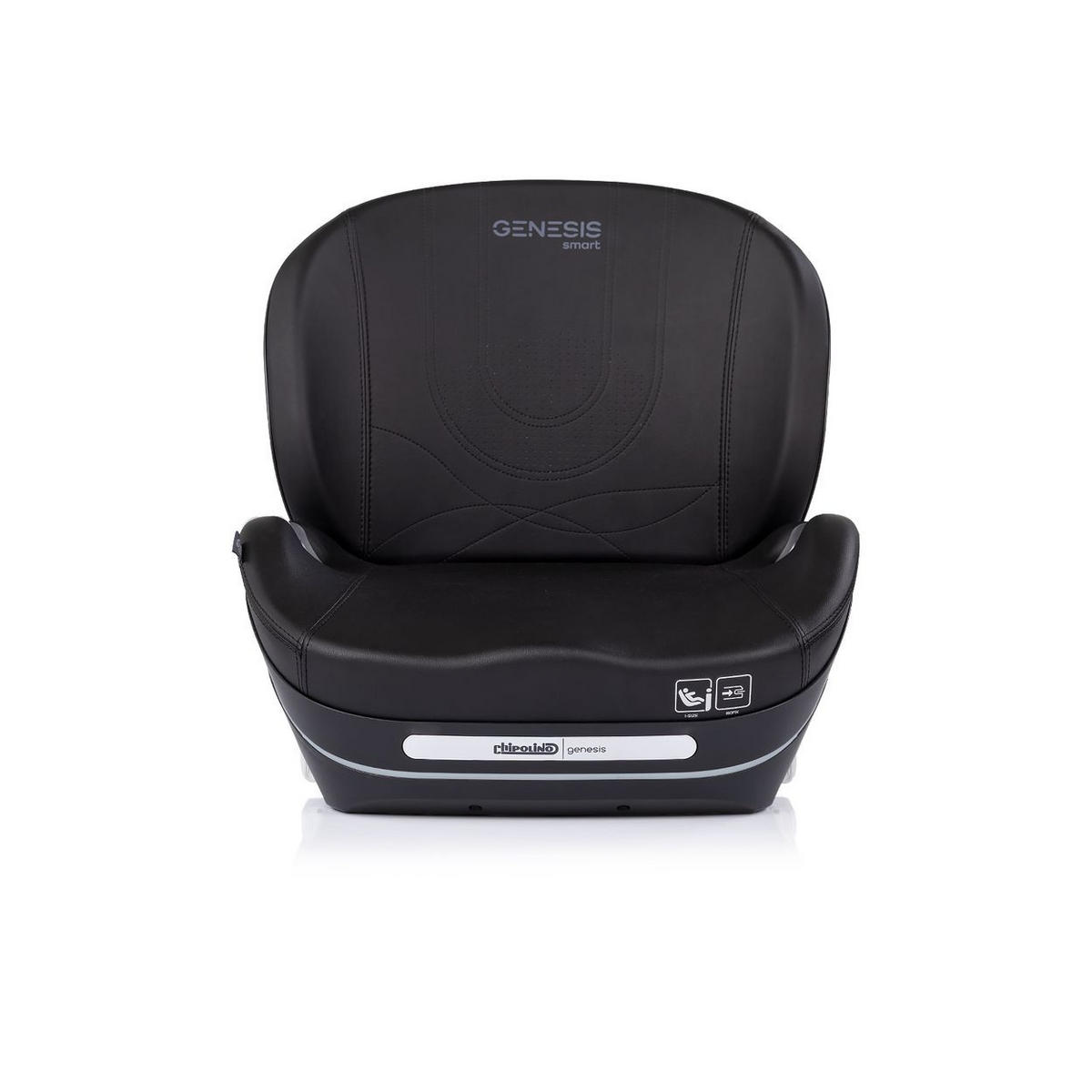 SITZERHÖHUNG Genesis Smart schwarz i-Size 125-150 cm Isofix Kühlung Heizung - Schwarz, Kunststoff (46/42/40cm) - Chipolino