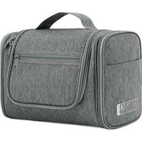 KULTURTASCHE zum Aufhängen Grau 27 x 15,5 x 59 cm - Grau, Textil (5/2/5cm)