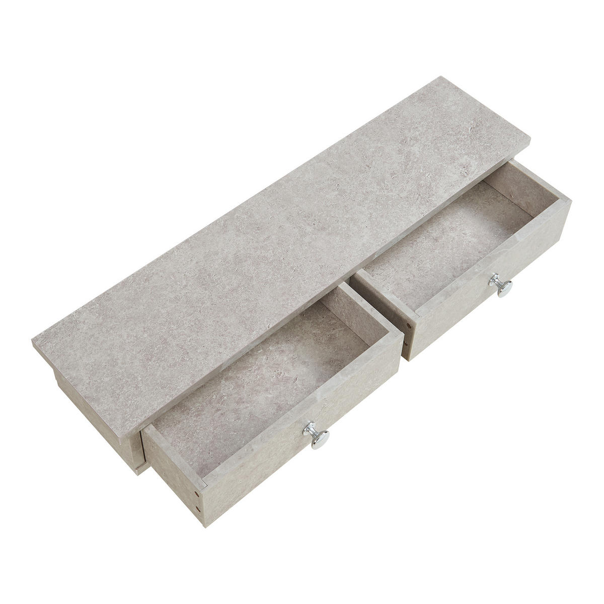 WANDREGAL Geeste - Graubraun, Holzwerkstoff (15/10/60cm) - [en.casa]