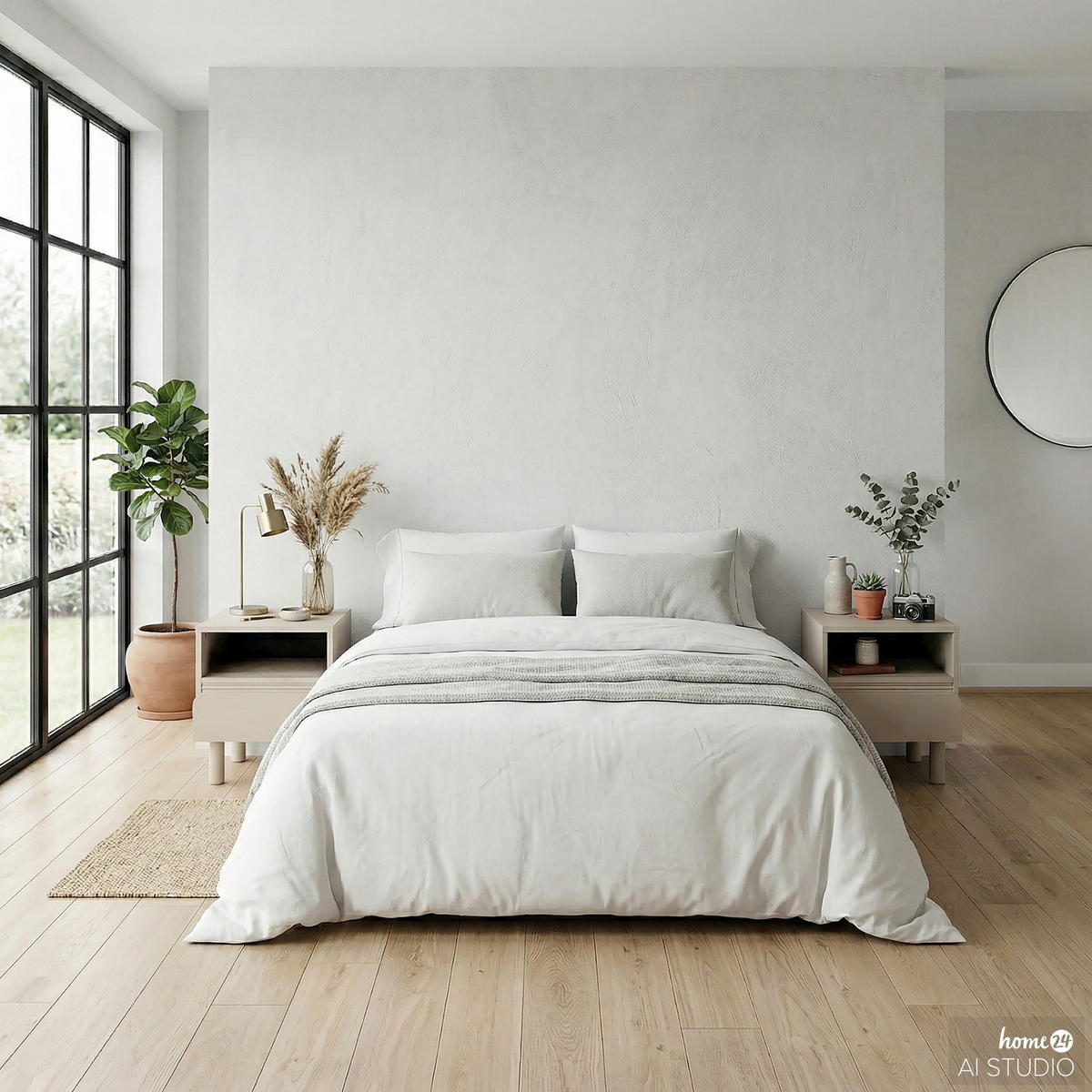 NACHTKOMMODE - Teilmassivholz - Beige, Holzwerkstoff/Metall (48/55/40cm) - home24