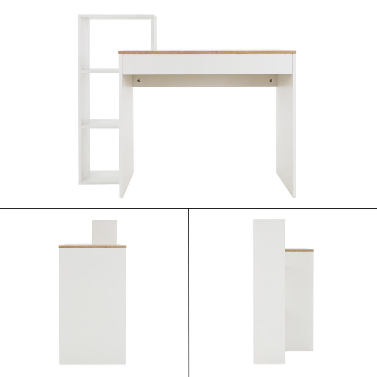 SCHREIBTISCH - Braun, Holzwerkstoff (110/40/91cm) - ML-DESIGN
