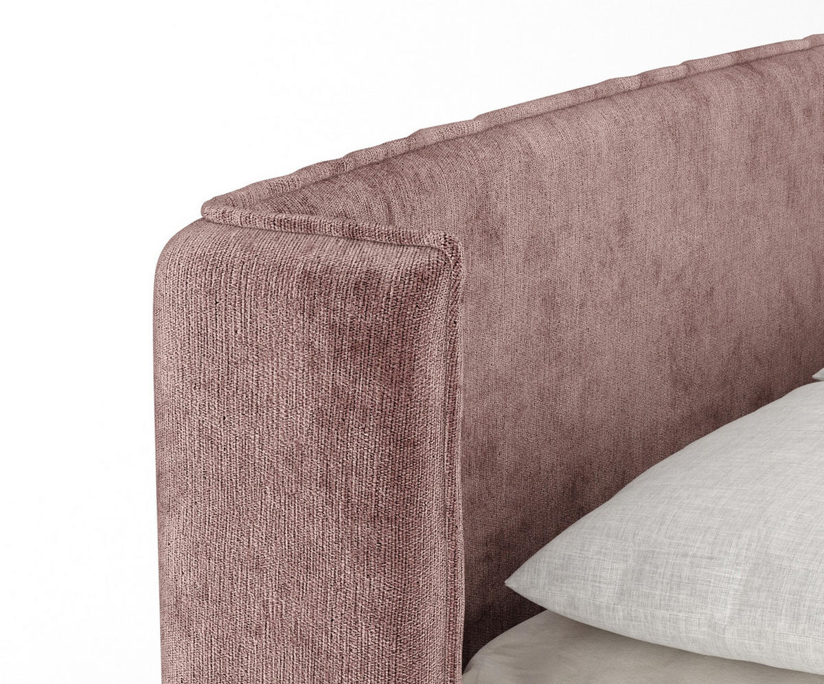 BOXSPRINGBETT Carizzo Rosa 140/200 cm mit Matratze und Topper - Pink/Schwarz, Holz/Holzwerkstoff (140/200cm) - Maison de Reve