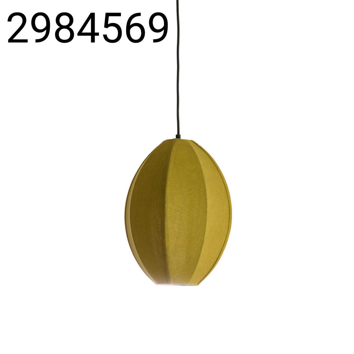 HÄNGELAMPE Milatos - Grün - 28.5/28.5/38 cm - Grün, Textil (28.5/28.5/38cm) - Light & Living