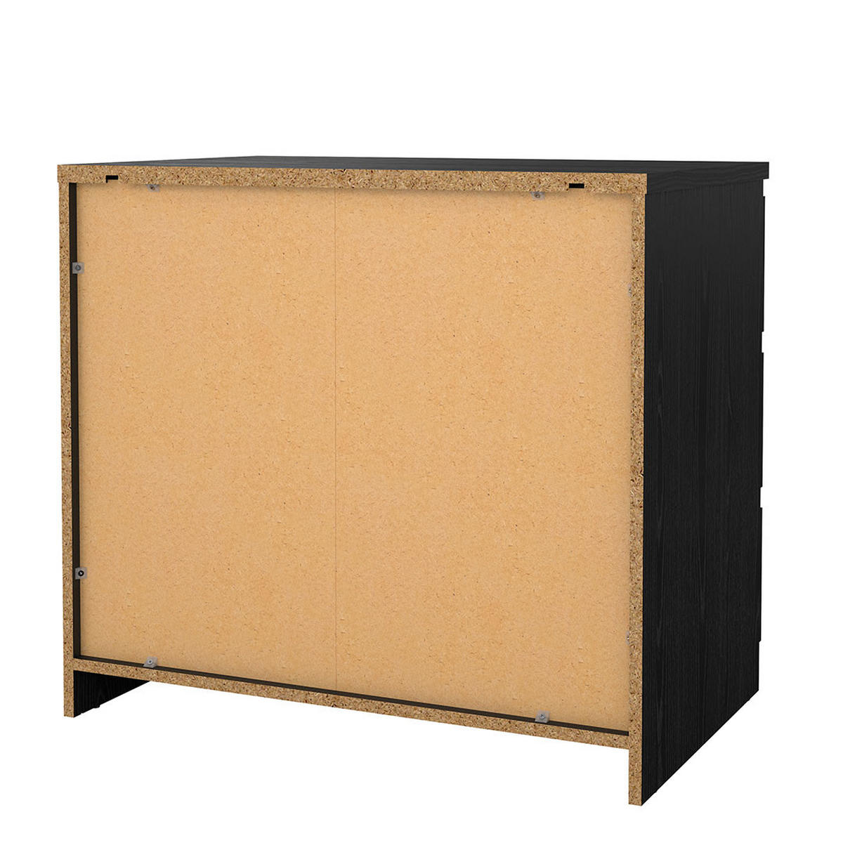 KOMMODE, Naia, Schwarz, Holzwerkstoff, 77 x 50 x 68 cm - Schwarz, Holzwerkstoff (77/68/50cm) - ebuy24