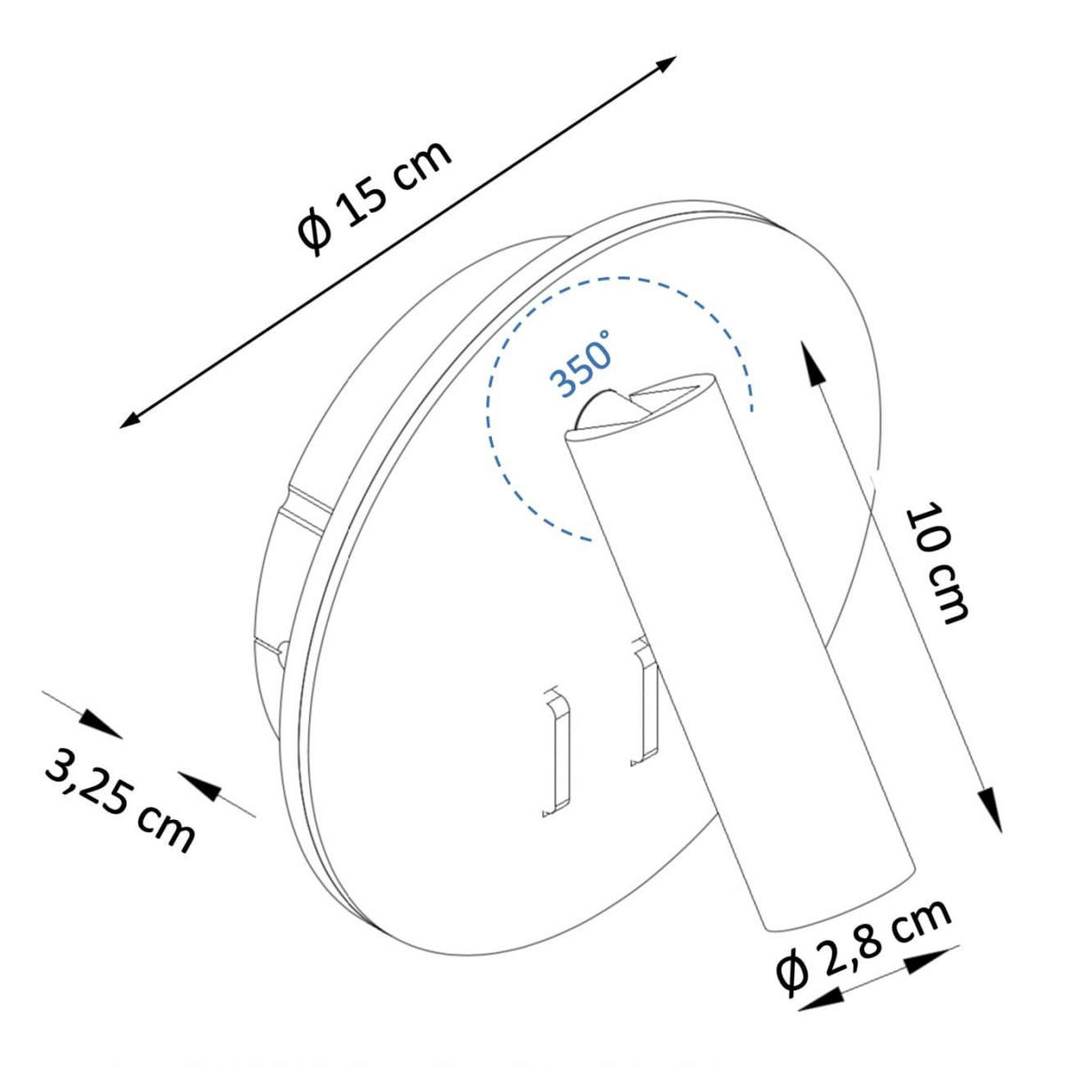 WANDLEUCHTE Bilbao, Gold, 10cm - Goldfarben, Metall (15/15/10cm) - KOSILUM