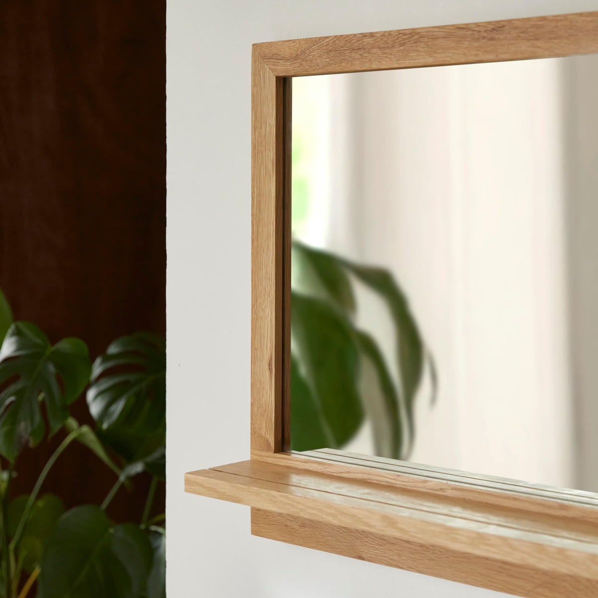 SPIEGEL Easy Natur aus Eiche - Naturfarben, Holz (120/50/12cm) - Tikamoon