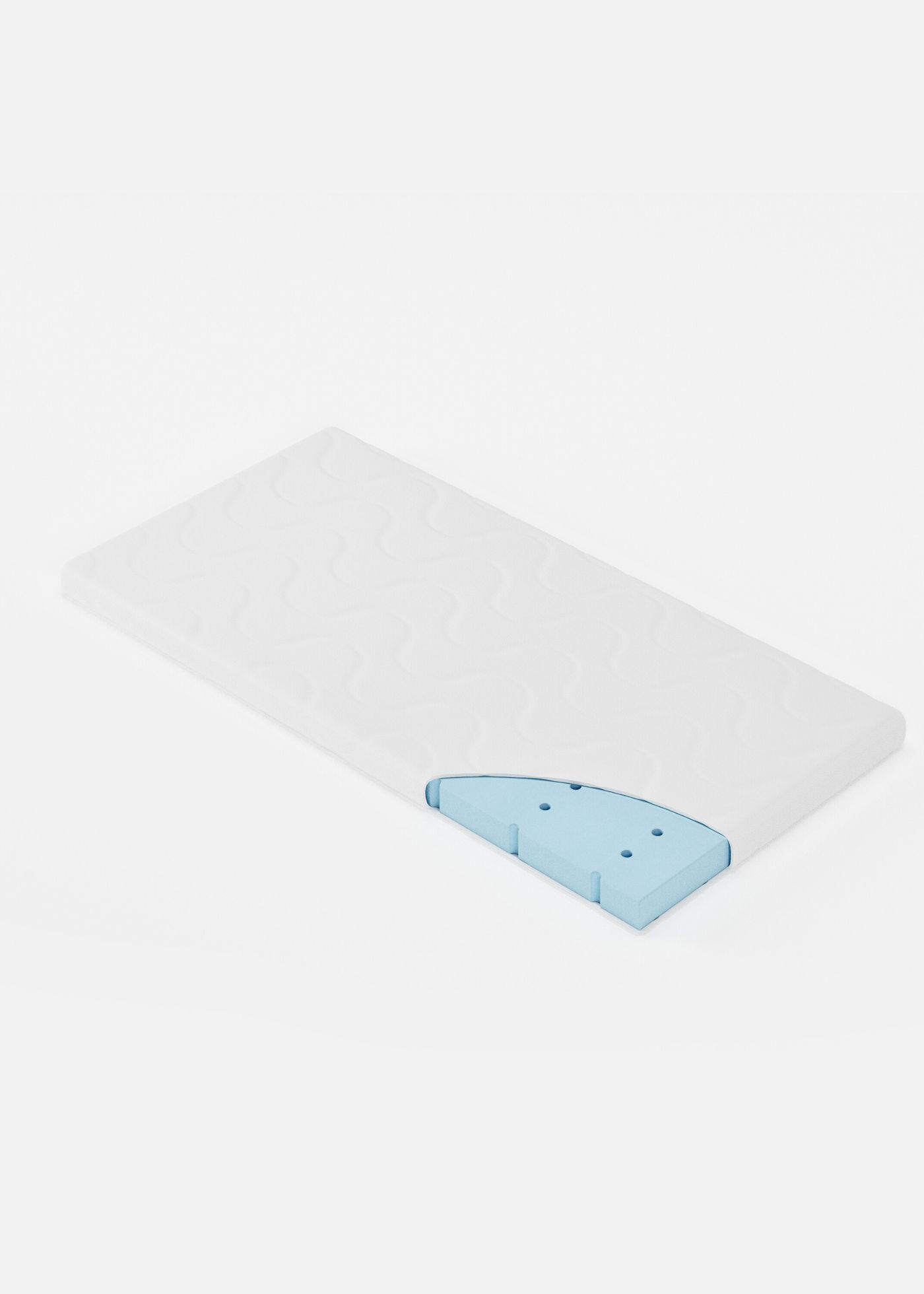 BABYMATRATZE für Babybett 60x120 cm, CLOUD Air - Weiß, Textil (60/120cm) - Sämann – make a difference.