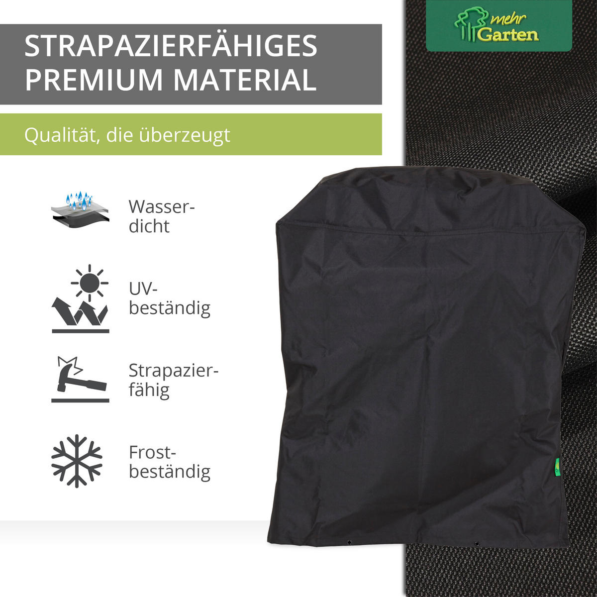 SCHUTZHÜLLE für Gasgrill Rechteckig SHP-30084 - Schwarz, Kunststoff (76/109/66cm) - mehr Garten