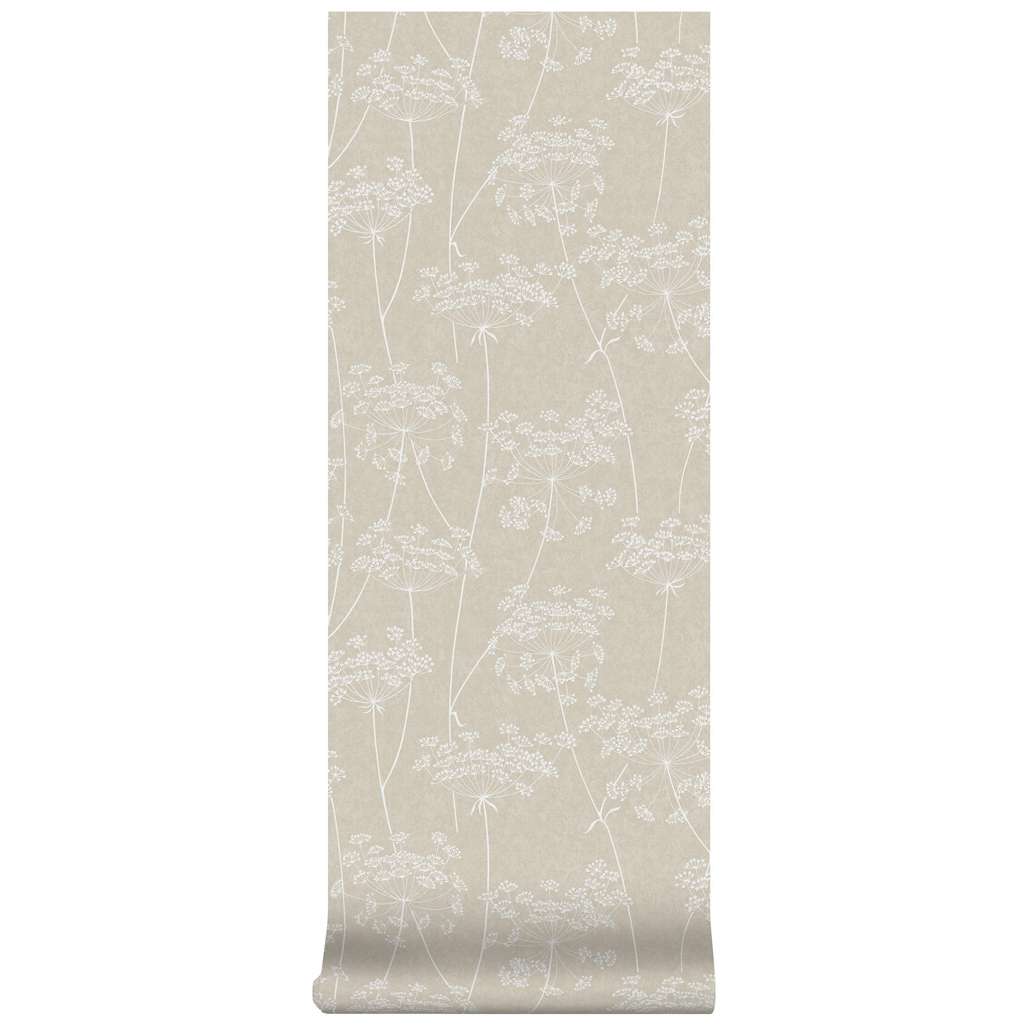 VLIESTAPETE Aura Sprig 1005x52cm - Taupe/Beige, Papier/Kunststoff (52/1000cm) - Superfresco Easy