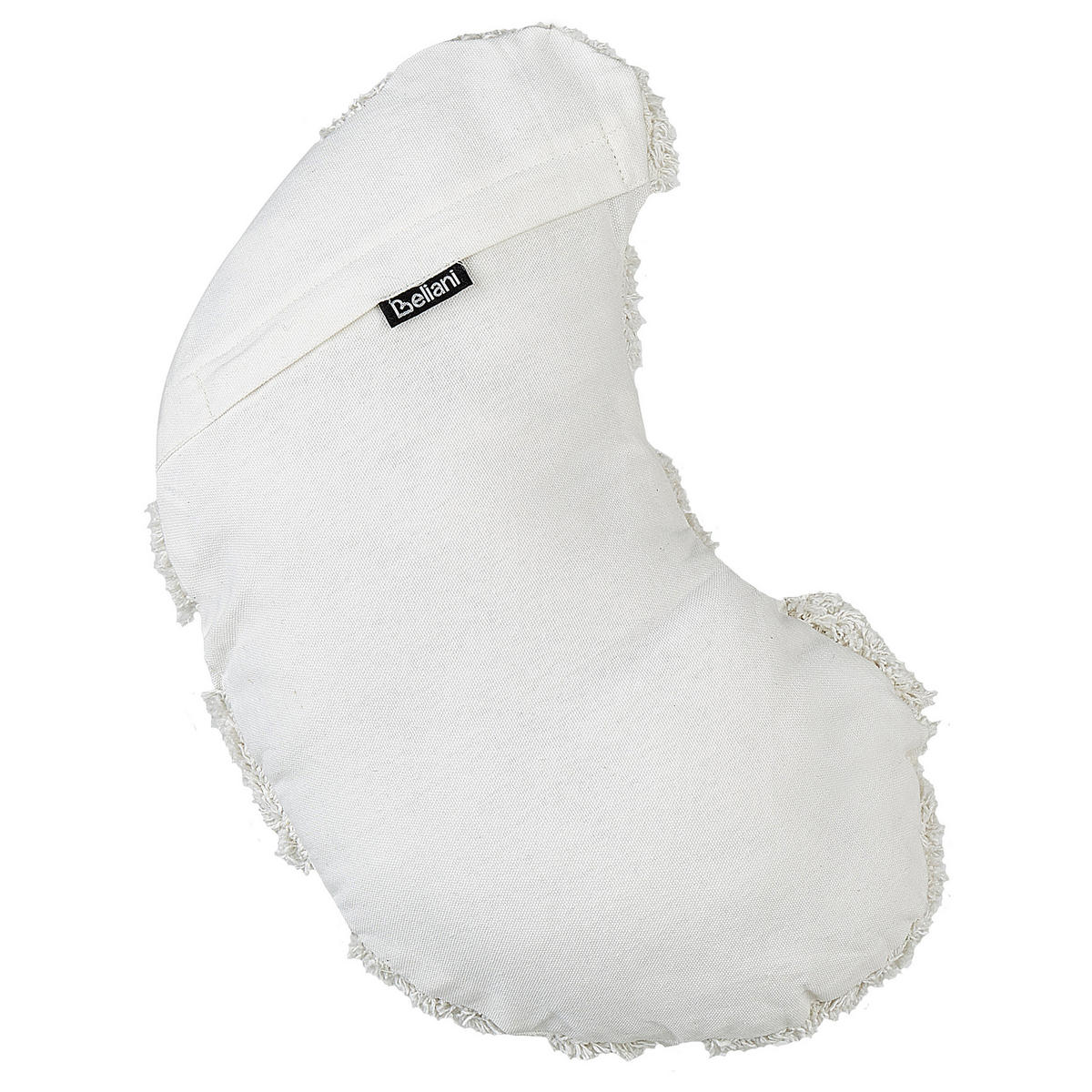 DEKOKISSEN 2er-Set Cremeweiß 40/25 cm Snowdrop - Weiß, Naturmaterialien (40/25cm) - Beliani