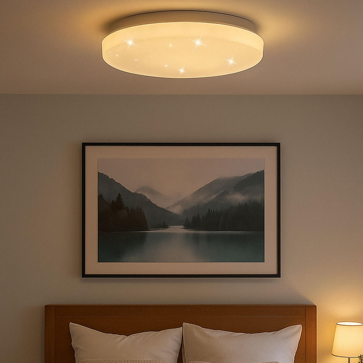 LED DECKENLEUCHTE Weiß Metall - Weiß, Metall (25.5/5.5/5.5cm)