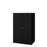 BÜROSCHRANK KEVIN D600 - Schwarz, Metall (90/140/60cm) - Jan Nowak