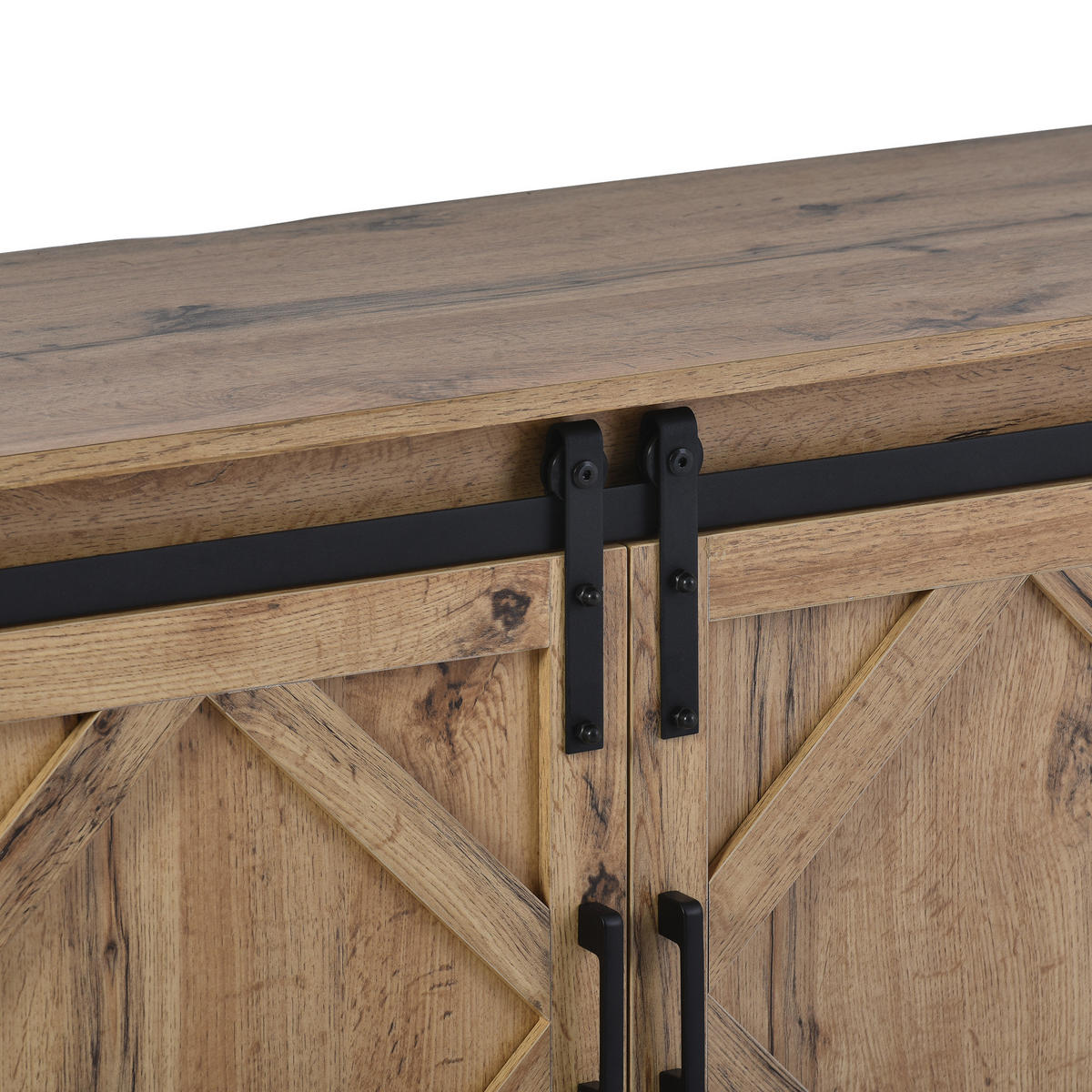 LOWBOARD DE-40108 mit Schiebetüren und verstellbaren Regalen Braun - Braun, Holzwerkstoff (150/60/40cm) - ComfortXL