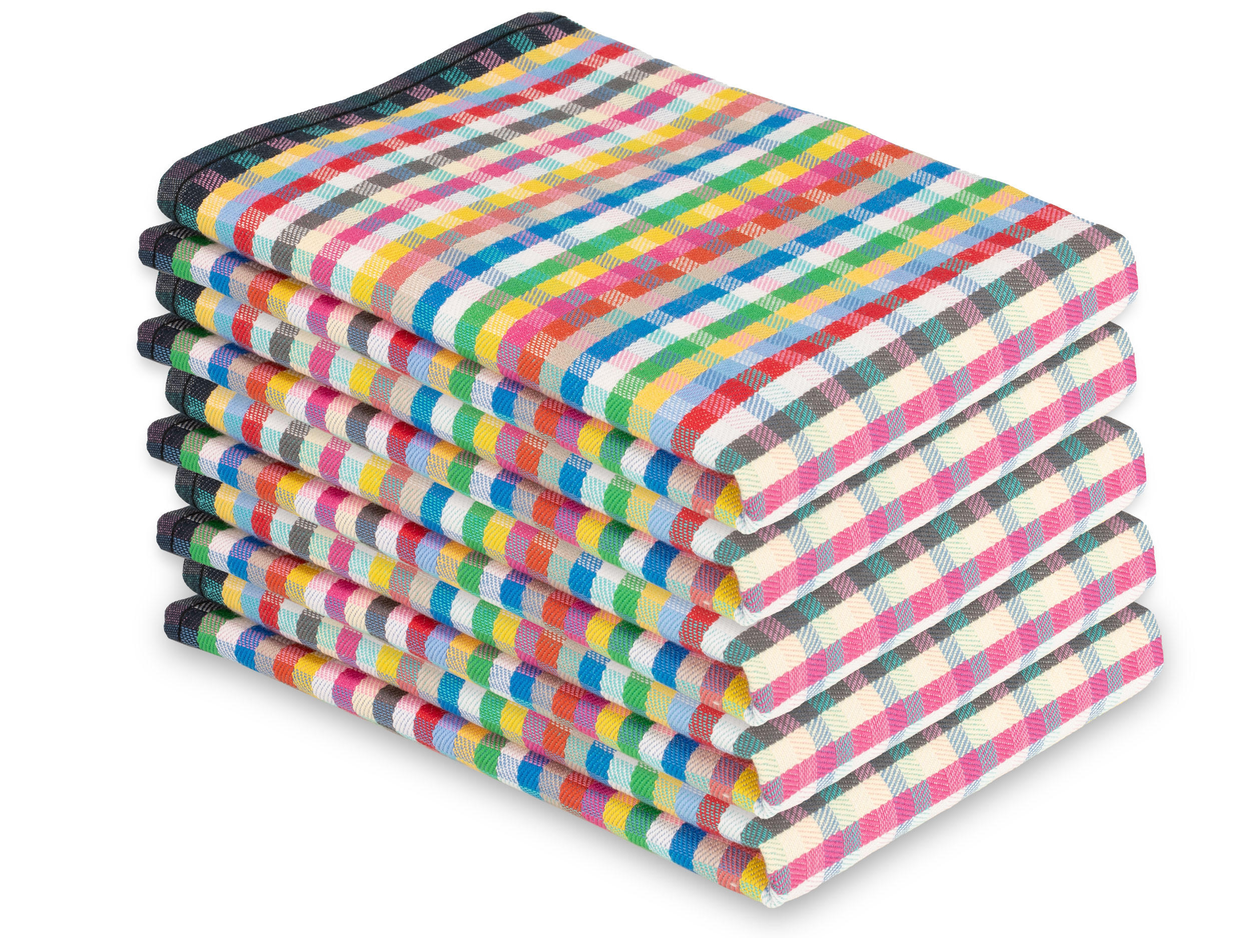 GESCHIRRTÜCHER, 5er-Set, 50x70 cm, 100% Baumwolle, bunt - Multicolor, Textil (50/70cm) - Zollner