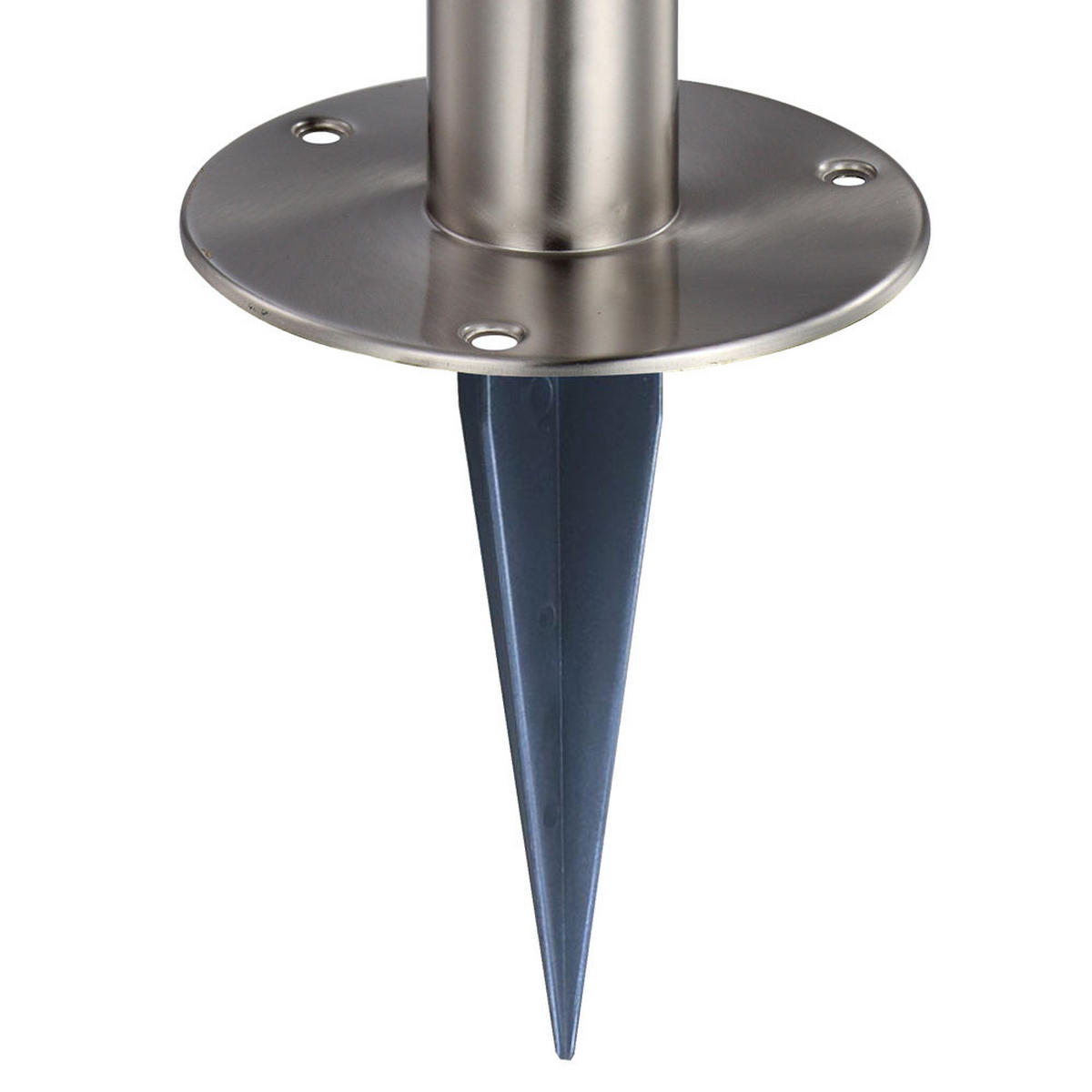 LED AUSSENLEUCHTE Edelstahl Silber - Silberfarben, Kunststoff/Metall (15/15/95cm) - Globo Lighting
