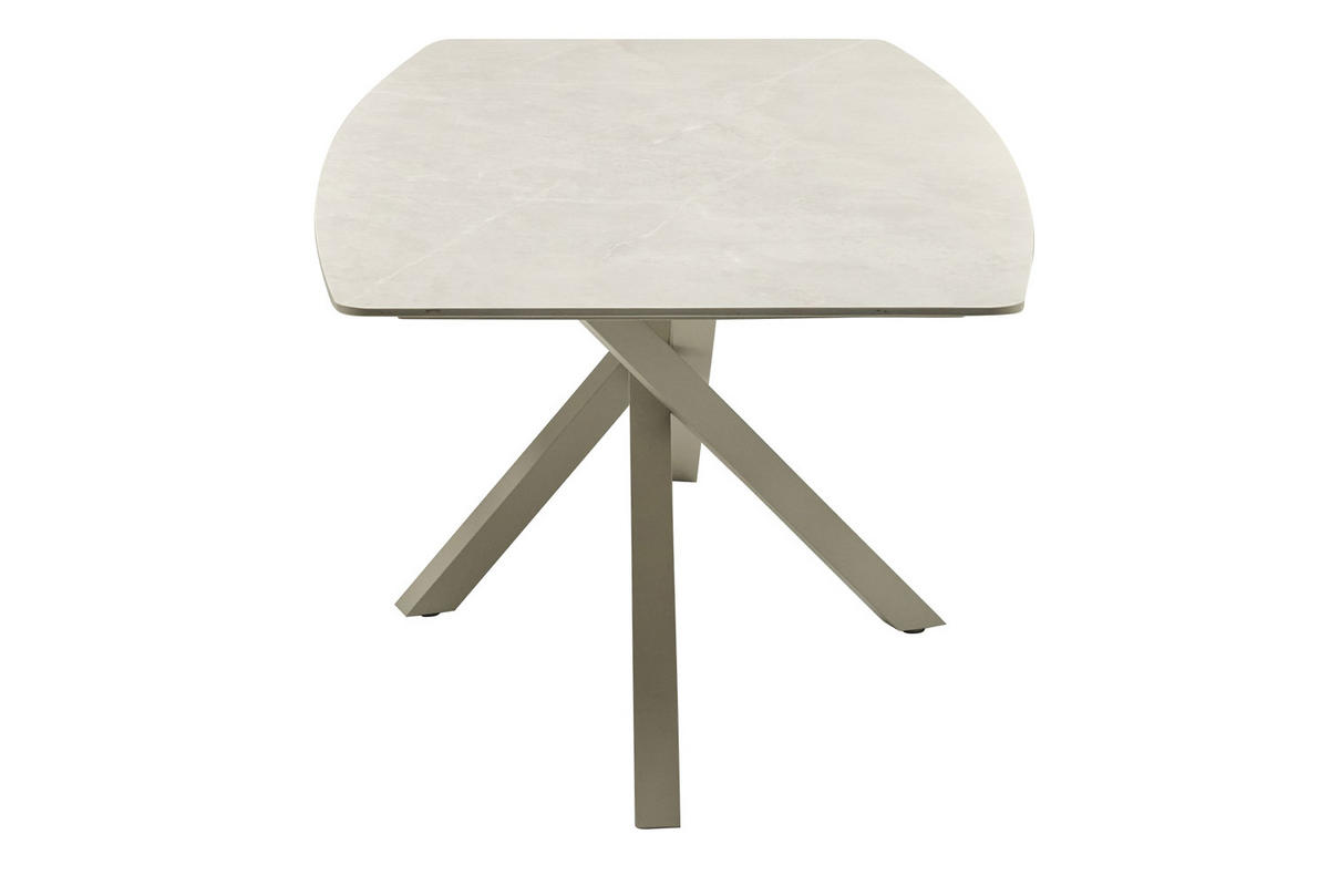 GARTENTISCH Concord 200x100x75cm, Stein, Taupe - Taupe, Stein (100/200/75cm) - dasmöbelwerk