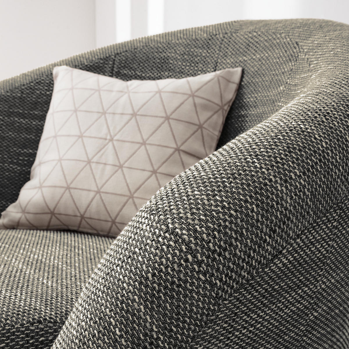 DREHSESSEL - Grau, Textil (92/75/80cm) - home24