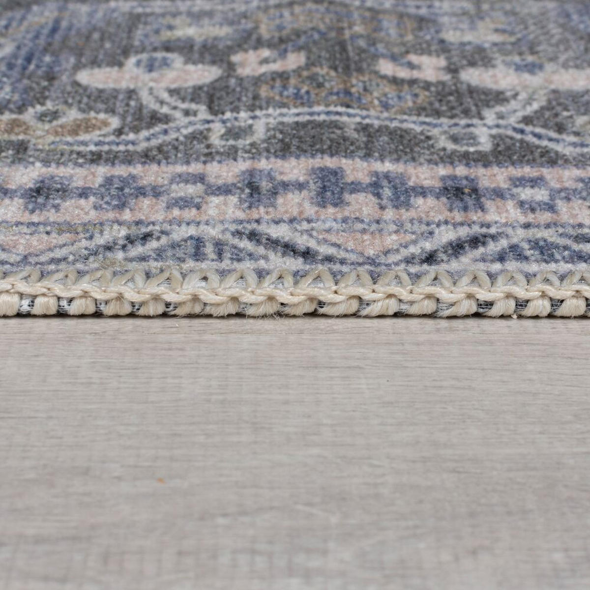 TEPPICH maschinenwaschbar Vintage-Design, recycelt HALD, Türkis 200x290 cm - Türkis, Textil (200/290cm) - KADIMA DESIGN